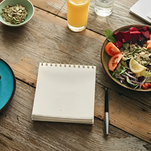 用记事本写下食物日志。