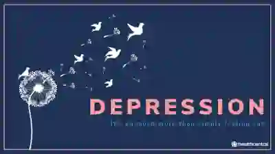 抑郁症图表阅读“这不仅仅是简单地感到悲伤”