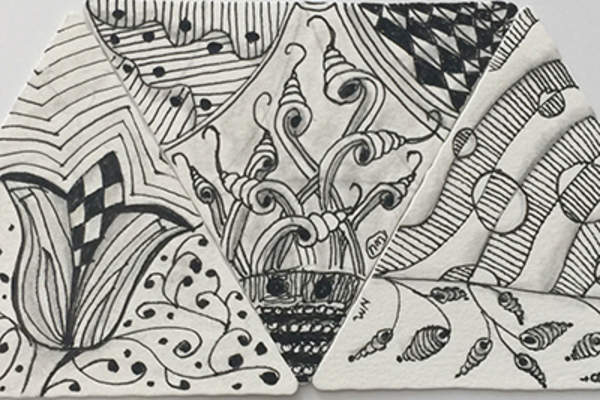 Zentangle三角形。