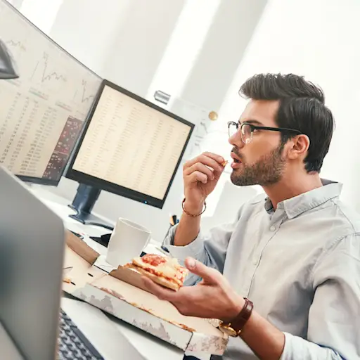 吃东西时有压力