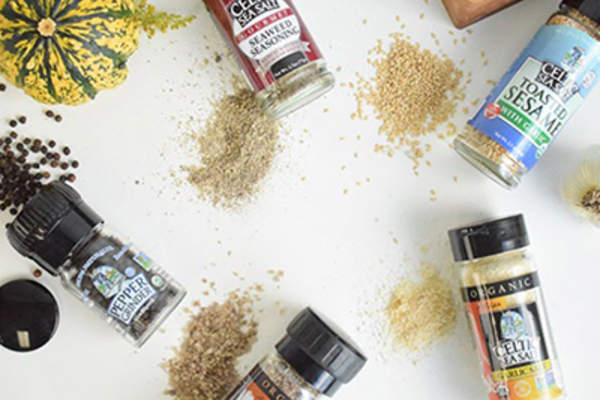 不同口味的海盐。