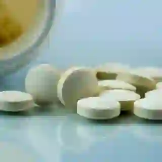 A view of zinc tablets