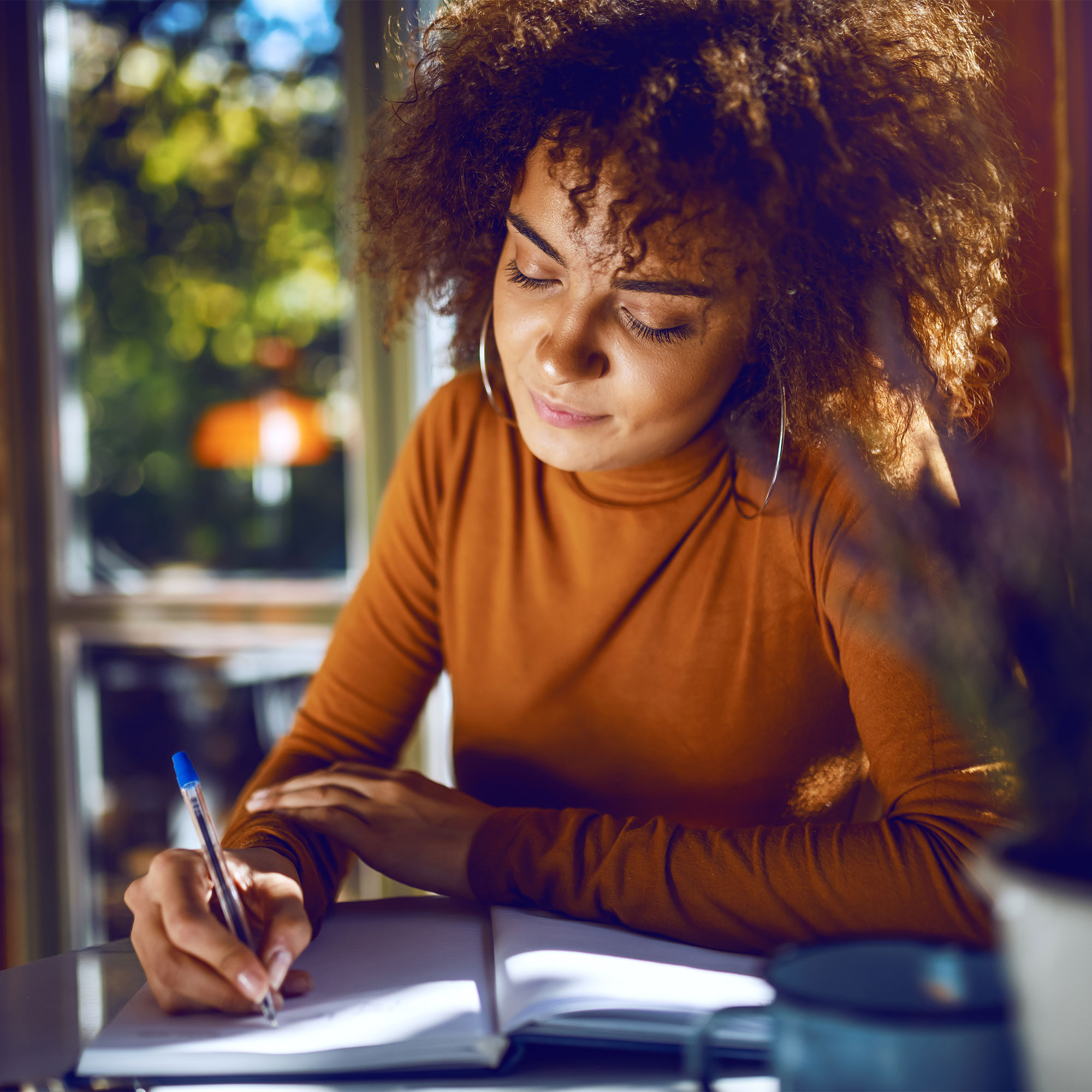 一个女人在日记中写道