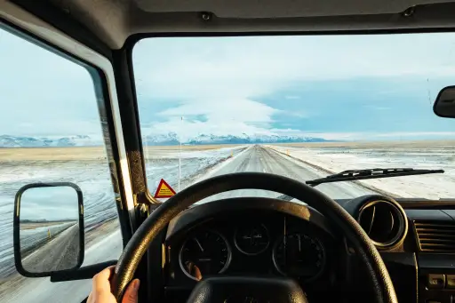 驾驶在冰岛