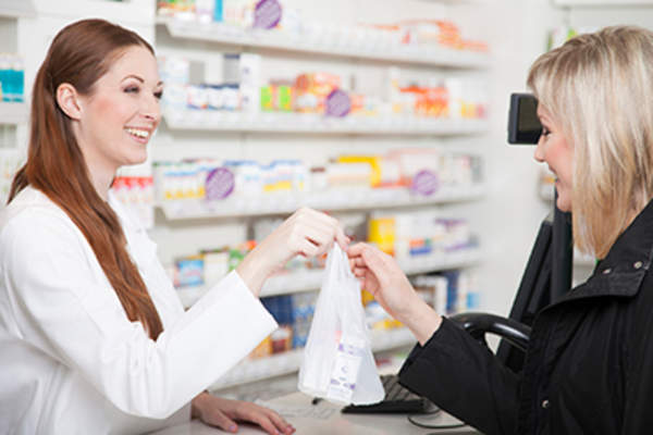 接受药剂师处方的顾客