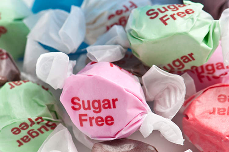 无糖糖果。