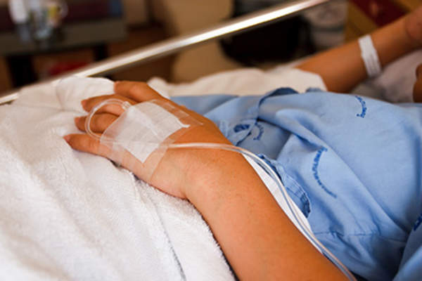 静脉注射的病人。