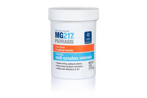 MG217治疗银屑病，2%煤焦油多症状软膏药物调理