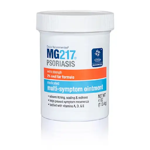 MG217治疗银屑病，2%煤焦油多症状软膏