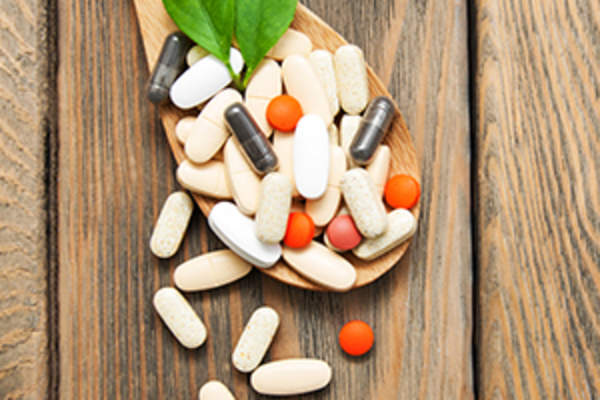 木勺上的药丸形象