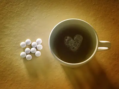黑咖啡和药丸
