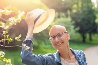 癌症患者微笑