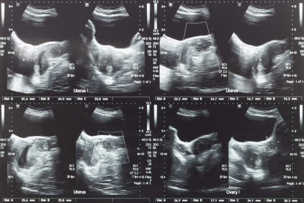 下腹、卵巢、子宫肿瘤的超声图像