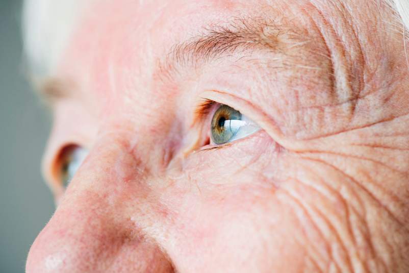 eyes senior close-up