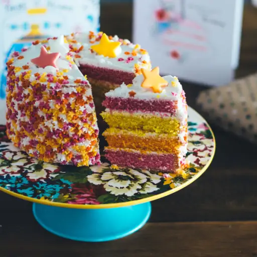 色彩斑斓的蛋糕