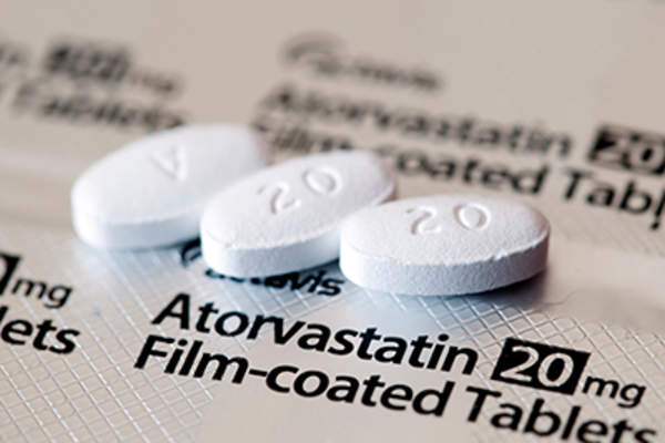 他汀类药物的药丸。