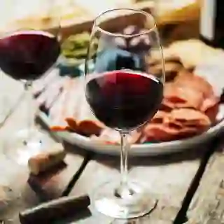 Red wine and charcuterie