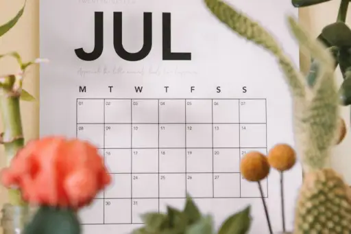 7月与植物的日历
