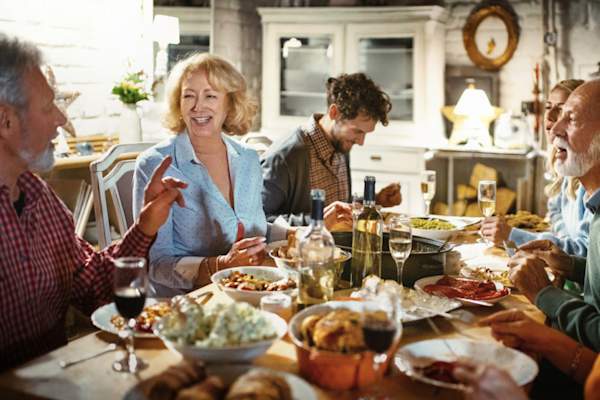 家庭有一个晚宴