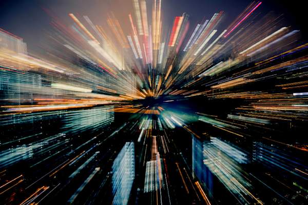 抽象模糊的灯光