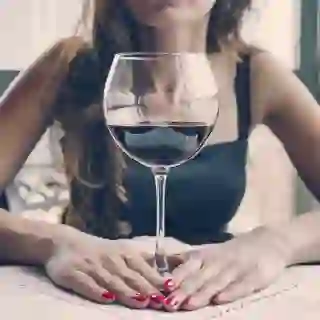 one glass of wine
