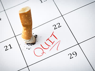 戒烟标在日历