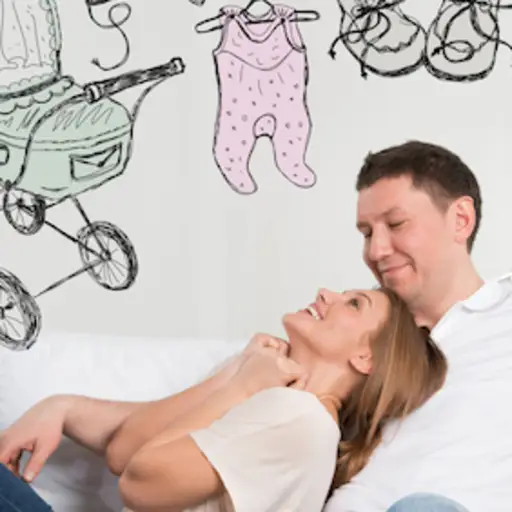 夫妇计划婴儿。