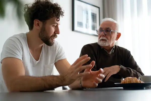 与家人进行认真谈谈