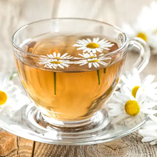 A mug of chamomile tea.