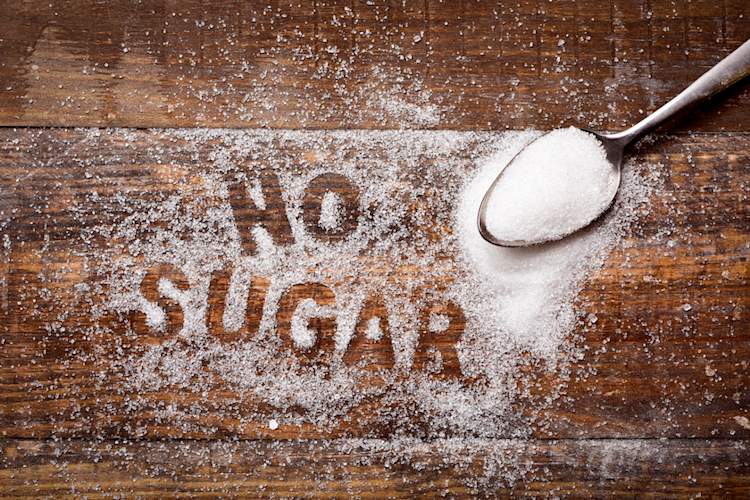 用糖写的“不加糖”。