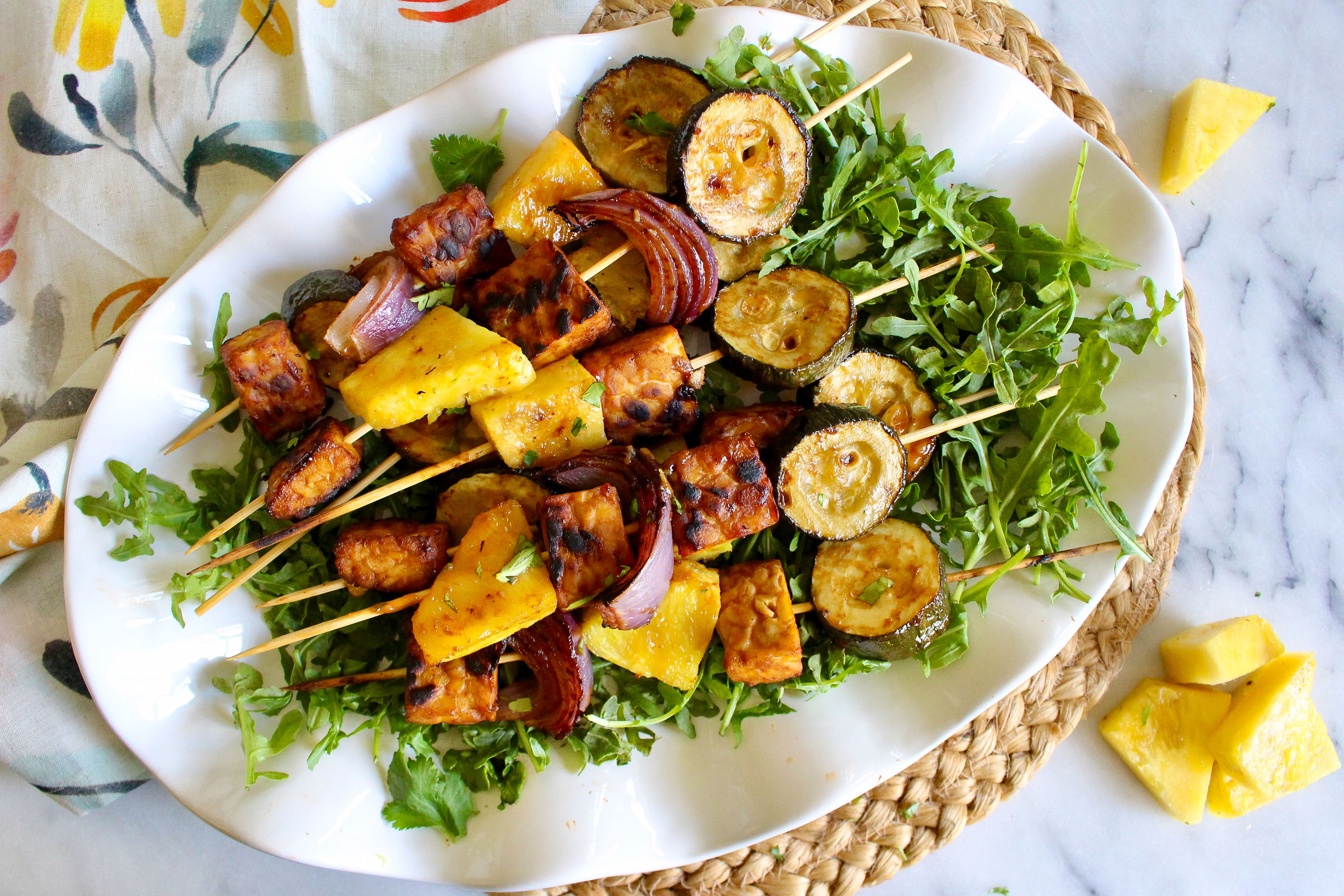BBQ Tempeh Skewers