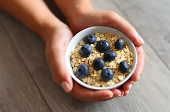 blueberries oats