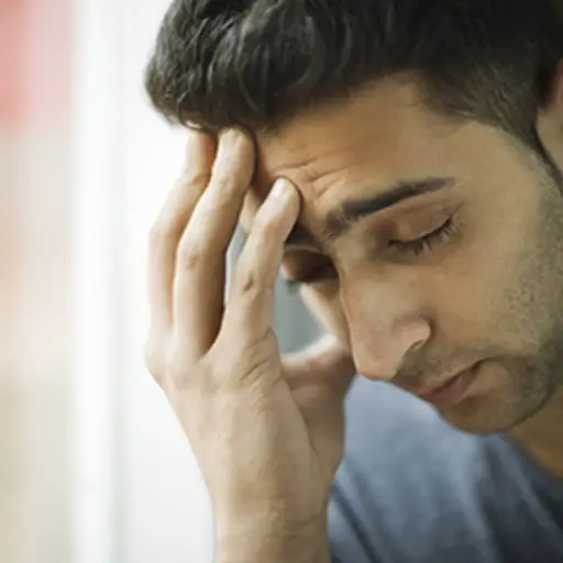 Man with depression.