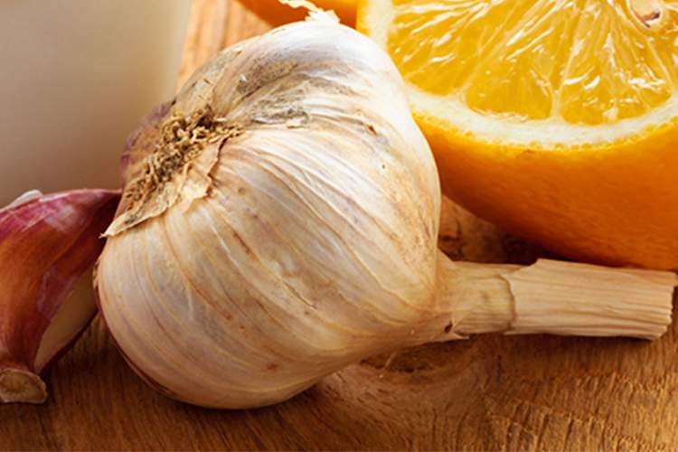 大蒜丁香和柑橘类水果,以提高免疫力。