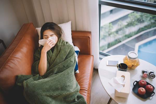 卧病在床的女人