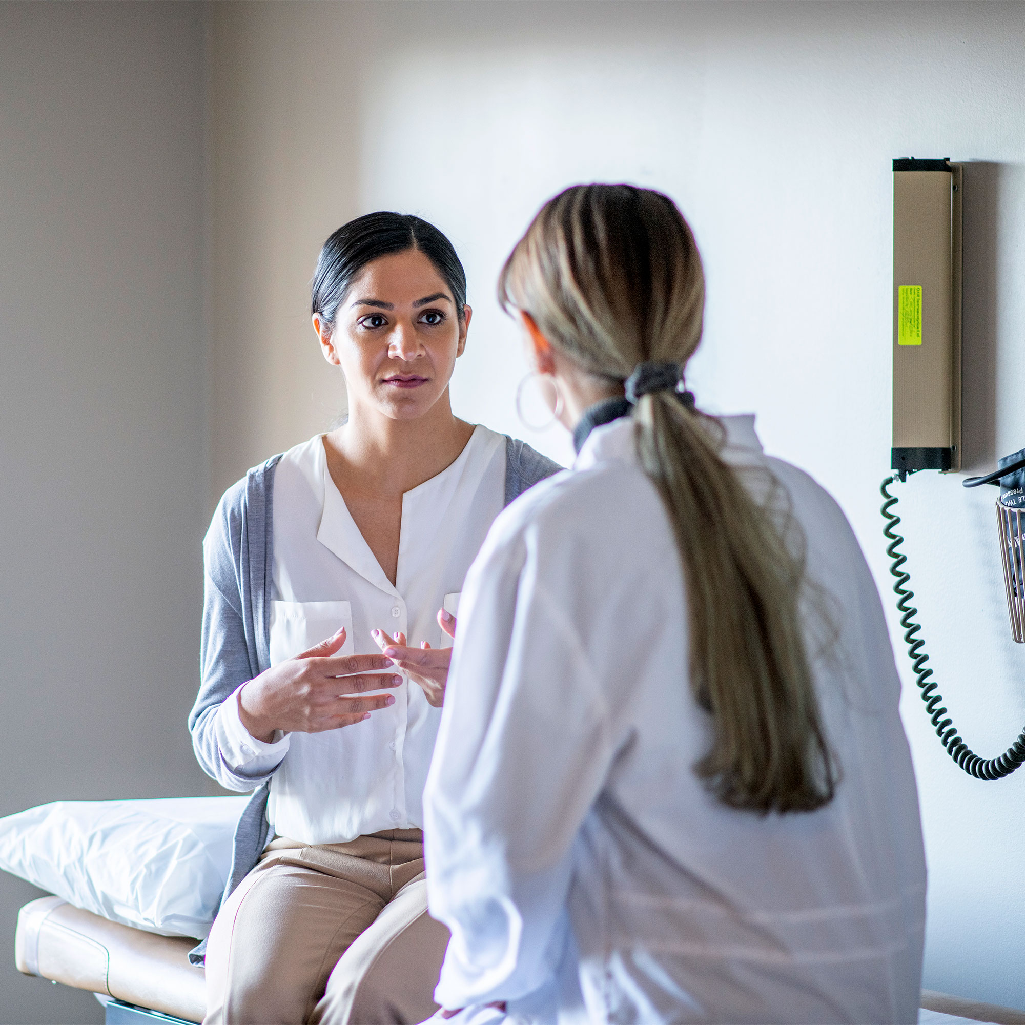 一位妇女向她的医生咨询