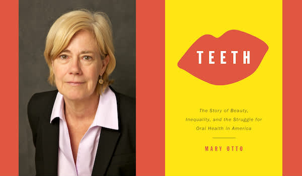 玛丽·奥托和她的书《牙齿》封面。