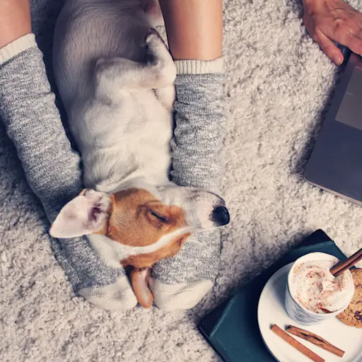 Doggie热水瓶帮助保持脚温暖。