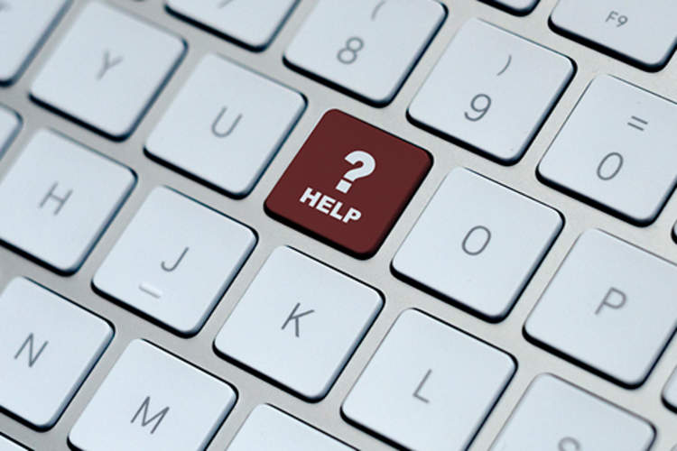 电脑键盘上的帮助键。