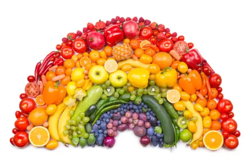 彩虹水果和蔬菜