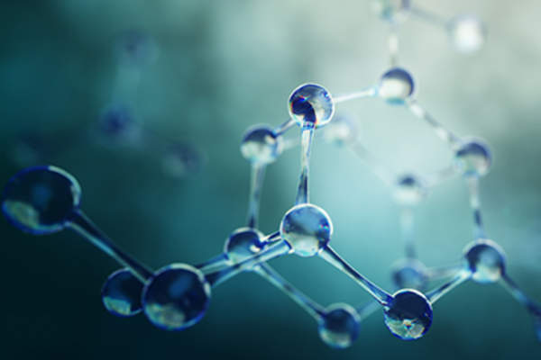 科学中的分子和原子。