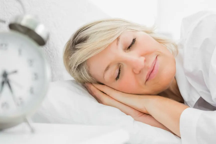Woman sleeping peacefully