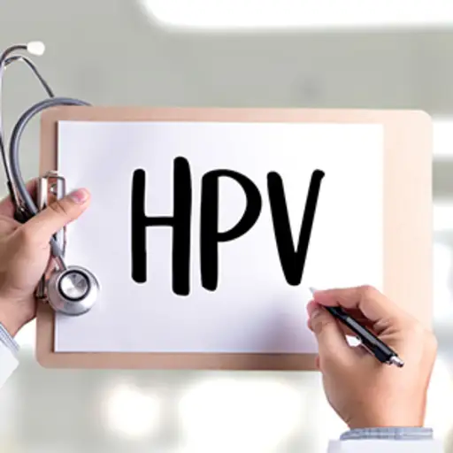 HPV写在医生的剪贴板上。