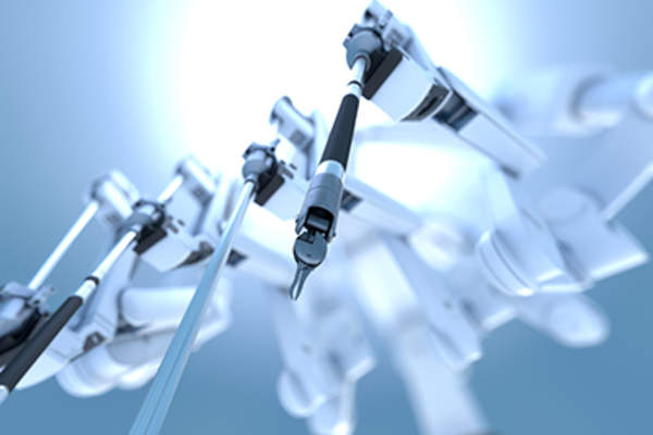 机器人手术设备。