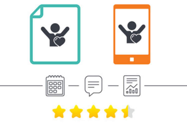 球迷喜欢的图标。男人举手的迹象。