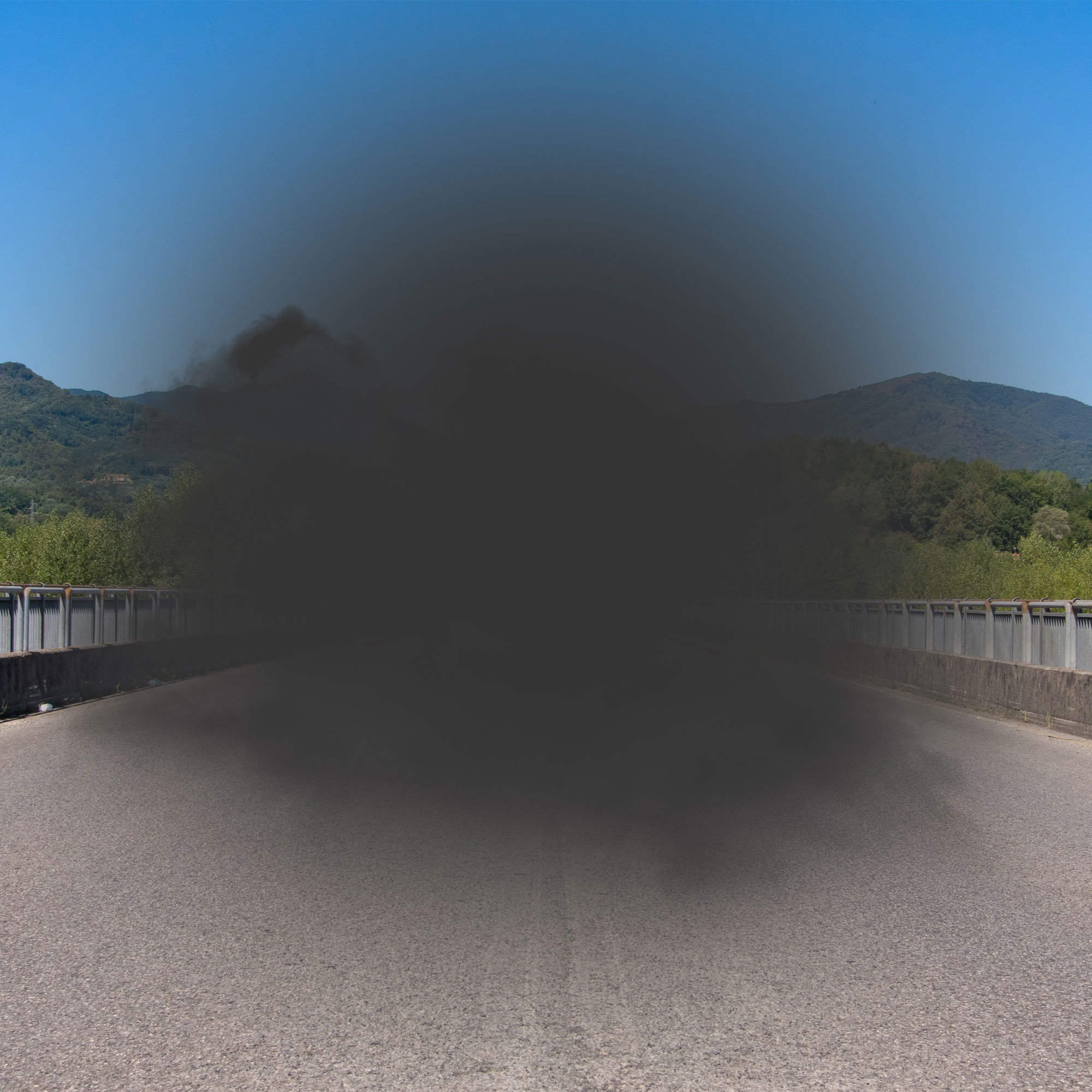 中心模糊的风景