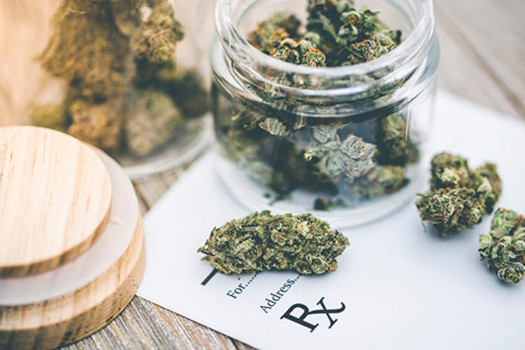 在处方笺医疗大麻。