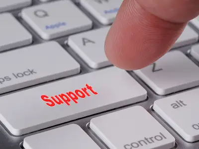 支持计算机键盘上的按键。