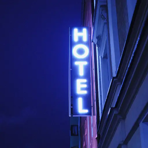霓虹酒店标志