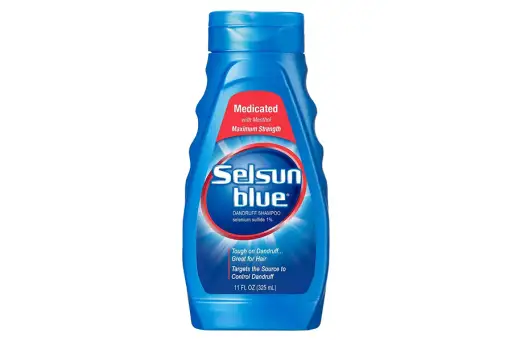 Selsun Blue Medicated最大强度头皮洗发水